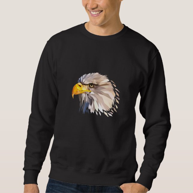 Moletom Símbolo Americano Bald Eagle Da Força E Liberdade (Frente)