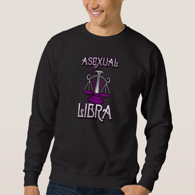 Moletom Símbolo Asexual de Libra Zodítica de Aniversário C (Frente)