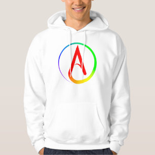 Moletom Símbolo Ateu Arco-íris
