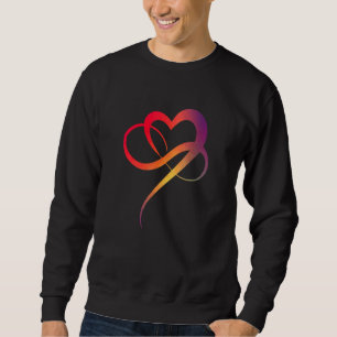 Moletom Símbolo Coração Colorido Amor Sinal Infinito