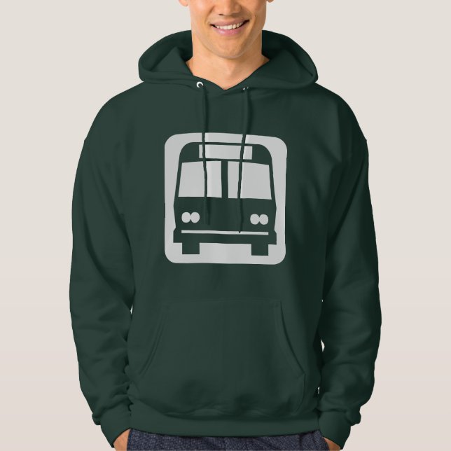 Moletom Símbolo de barramento - Branco a Escuro (Frente)