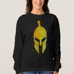 Moletom Símbolo de Capacete Spartan Dourado Esparta Gladia