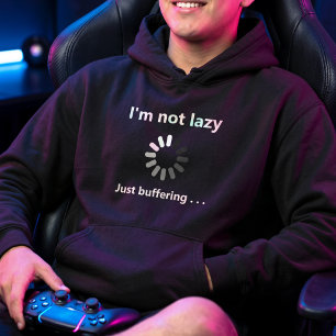 Moletom Símbolo de Carregamento do Dia Preguiçoso do Gamer