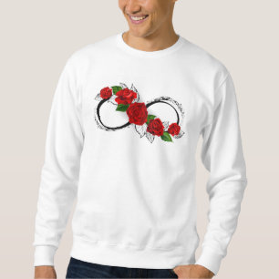 Moletom Símbolo de Infinito com Rosas Vermelhas