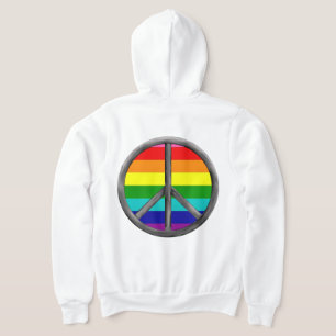 Moletom Símbolo de paz do arco-íris orgulho gay lgbtq