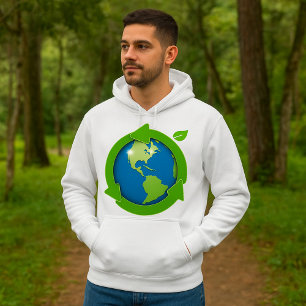 Moletom Símbolo de Reciclagem Terra Ecológica