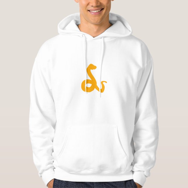 Moletom Símbolo do Signo Lunar da Serpente Amarela (Frente)