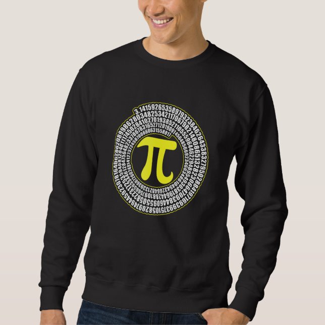 Moletom Símbolo Espiral Pi Matemática Infinidade Irraciona (Frente)