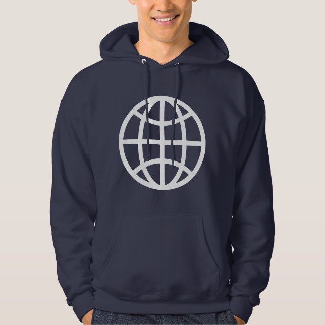 Moletom Símbolo globo - Branco (Frente)