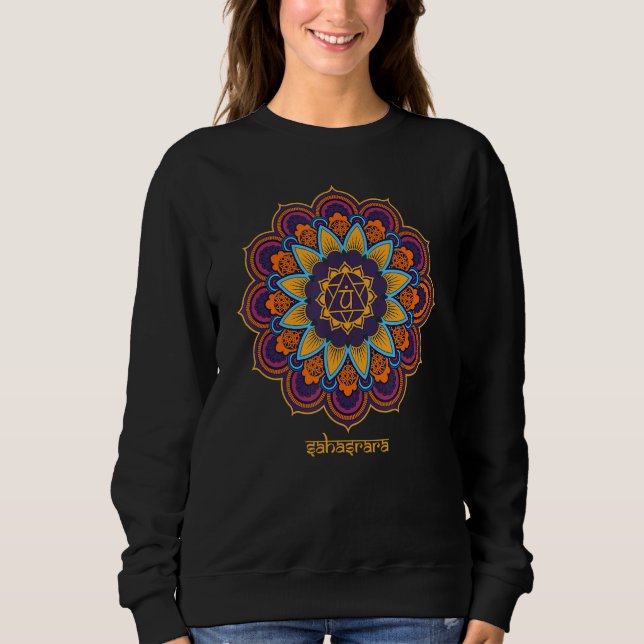 Moletom Símbolo indiano hindu Mandala Chakra Sahasrara (Frente)