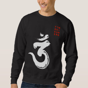 Moletom Símbolo Om Bengali Branco