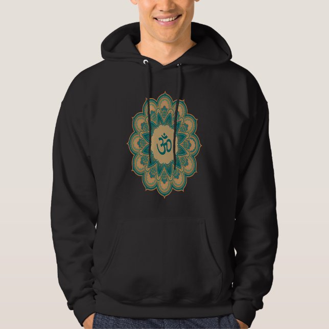 Moletom Símbolo Om Ohm Aum Espiritual Yoga Yoga (Frente)