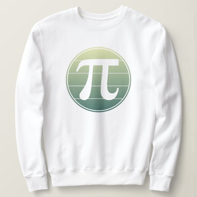Moletom Símbolo Pi Gradiente Dia Pi | Feliz dia de matemát (Frente do Design)