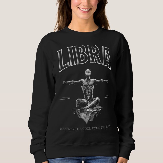 Moletom Símbolo Zodiac Astrologia Libra Horoscópio (Frente)