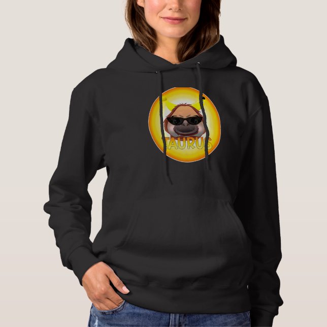 Moletom Símbolo Zodiac Taurus Monkey Banana (Frente)