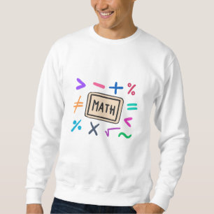 Moletom Símbolos matemáticos para estudantes e pais