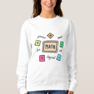 Moletom Símbolos matemáticos para estudantes e pais