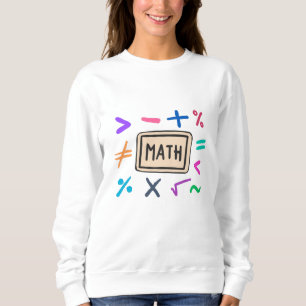 Moletom Símbolos matemáticos para estudantes e pais