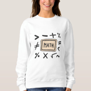 Moletom Símbolos matemáticos para estudantes e pais