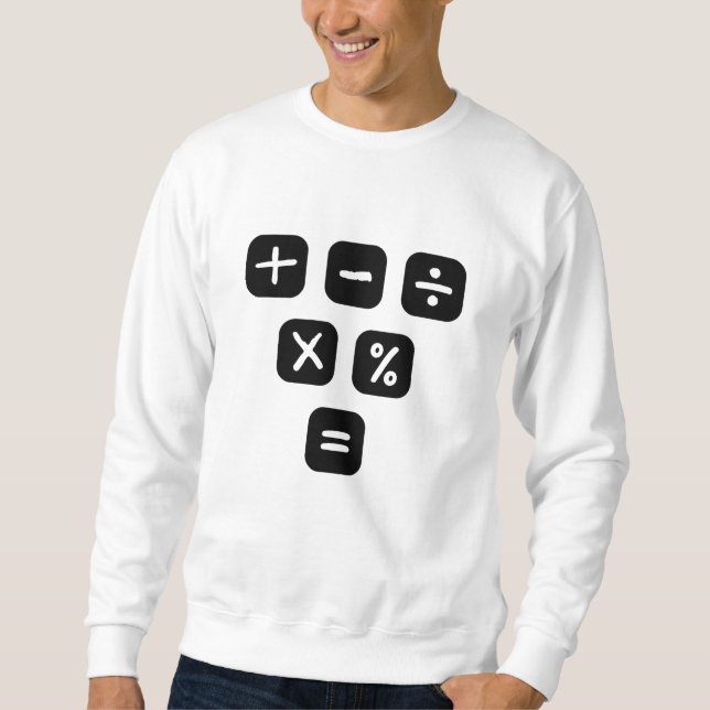 Moletom Símbolos matemáticos Signos matemáticos (Frente)