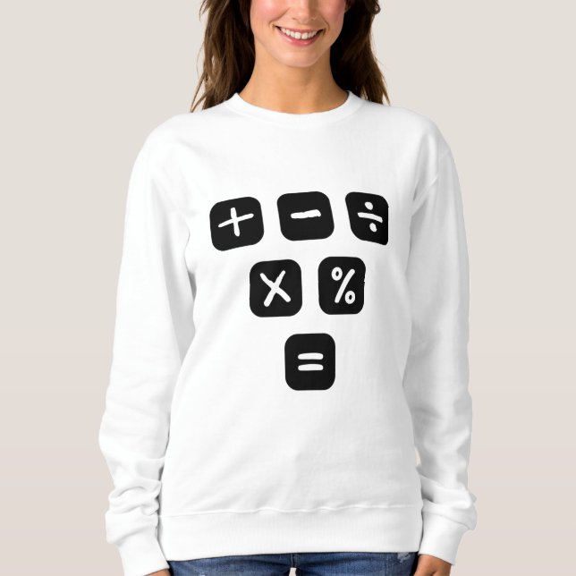 Moletom Símbolos matemáticos sinais matemáticos (Frente)