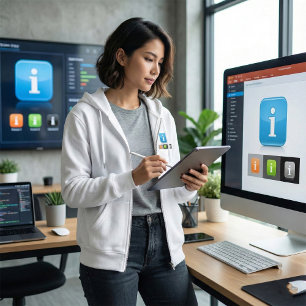 Moletom Símbolos modernos de informações brilhantes