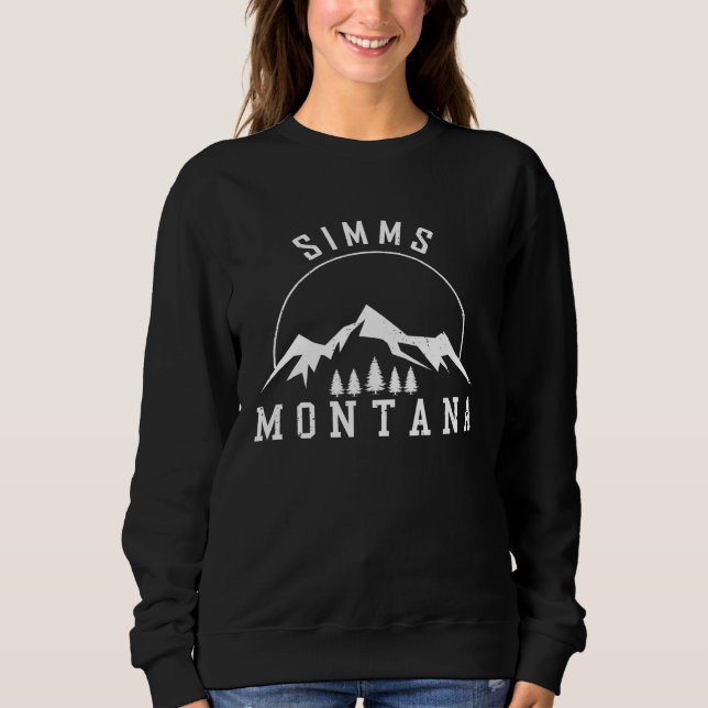 Moletom Simms Montana MT Fishing And Hiking  2 (Frente)