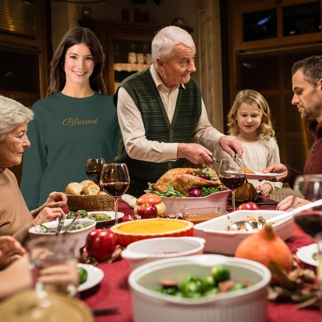 Moletom Simples e Abençoado Minimalista (Criador carregado)