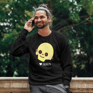 Moletom Simples Feliz Halloween Boo Skeleton Skull