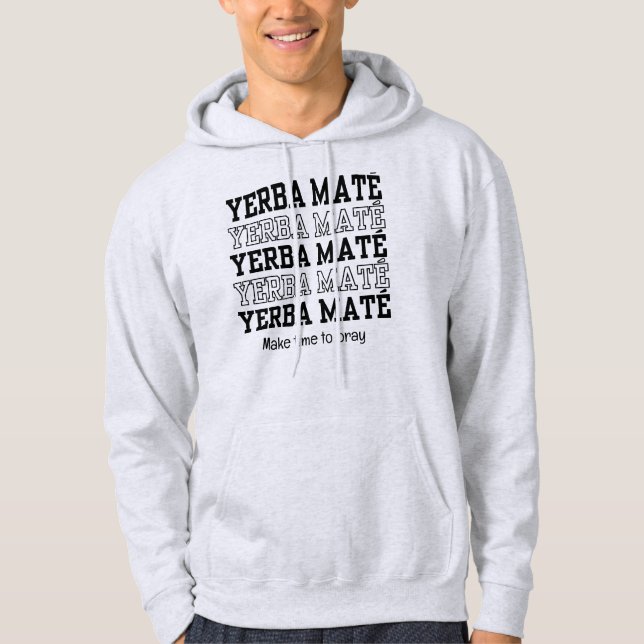Moletom Simples HORA DO HORÁRIO YERBE Moderno Para Rezar P (Frente)