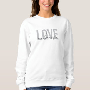 Moletom Simples, legal, moderna design de Amor de Nebraska