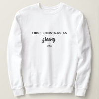 Simples Personalização do Primeiro Natal Como Vovó