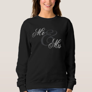 Moletom Simples Sr. e Sra. Wedding Honeymoon T-Shirt