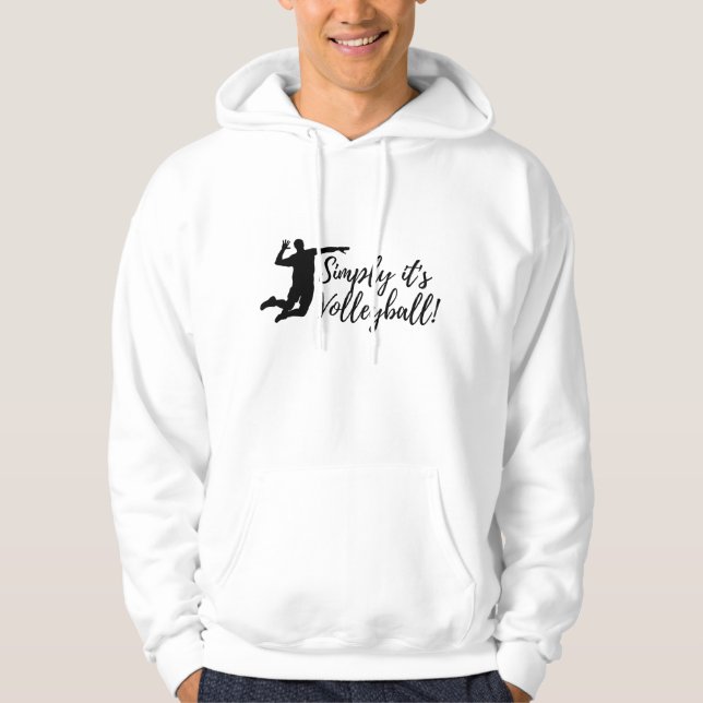 Moletom SIMPLESMENTE É VOLLEYBALL - Tipografia Design Hood (Frente)