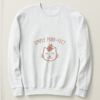 Moletom Simplesmente Perfeito Roupa de gato fofa camisola