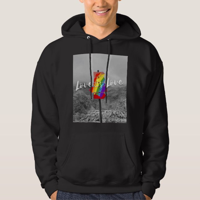 Moletom Sinal de Amor Arco-Íris Fechado (Frente)