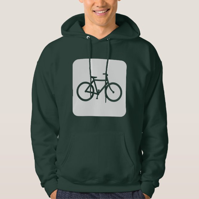 Moletom Sinal de Bicicleta - Branco (Frente)