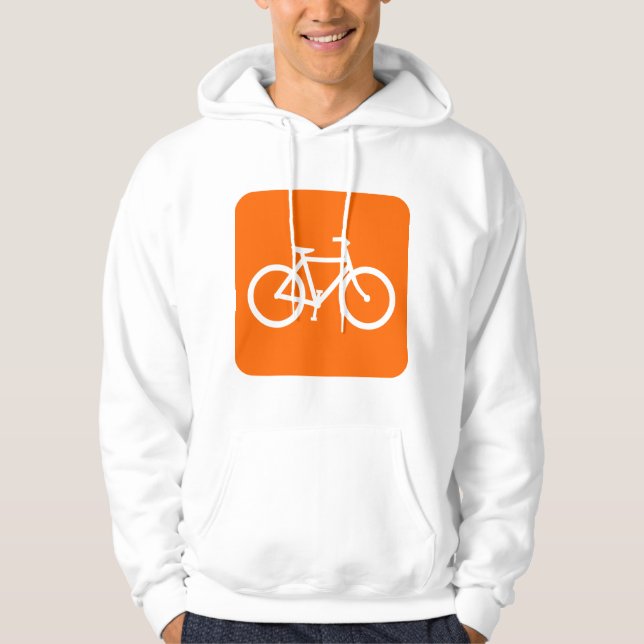 Moletom Sinal de Bicicleta - Branco (Frente)