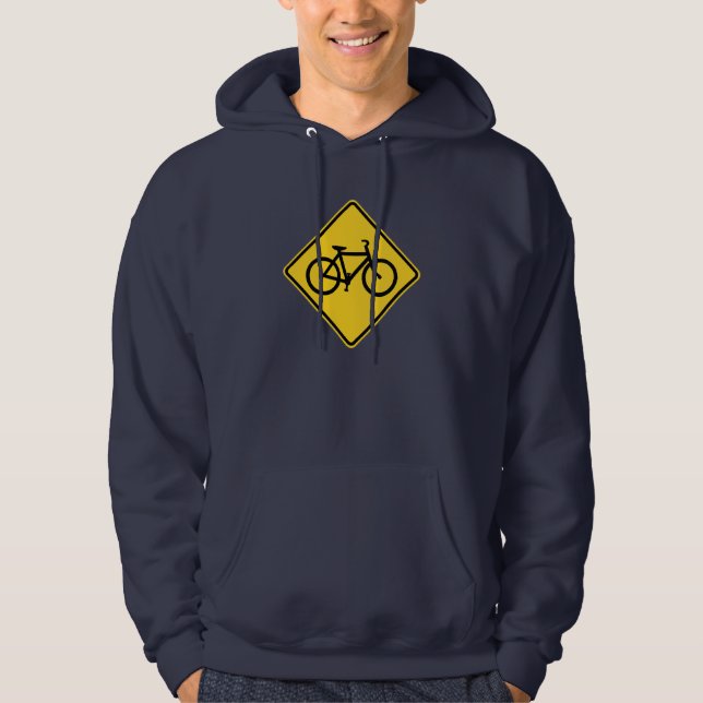 Moletom Sinal de bicicleta, ciclismo (Frente)