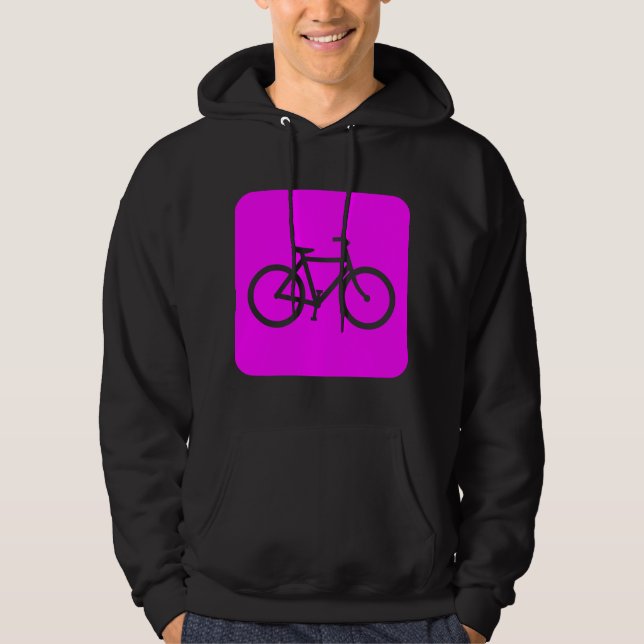 Moletom Sinal de Bicicleta - Magenta (Frente)