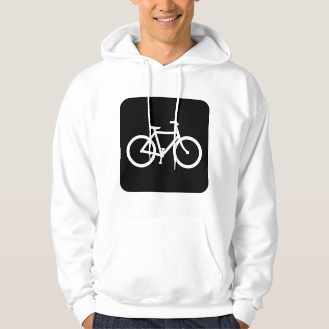 Moletom Sinal de Bicicleta - Preto (Frente)