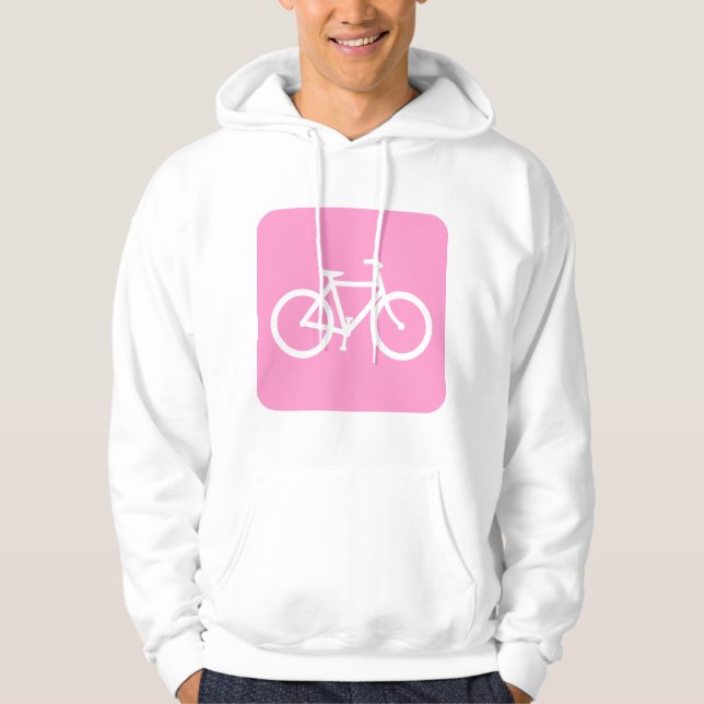 Moletom Sinal de Bicicleta - Rosa (Frente)