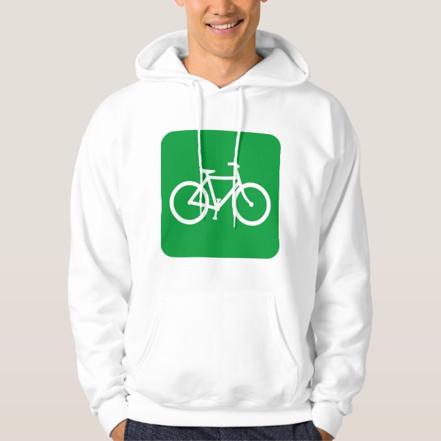 Moletom Sinal de Bicicleta - Verde de Grama (Frente)