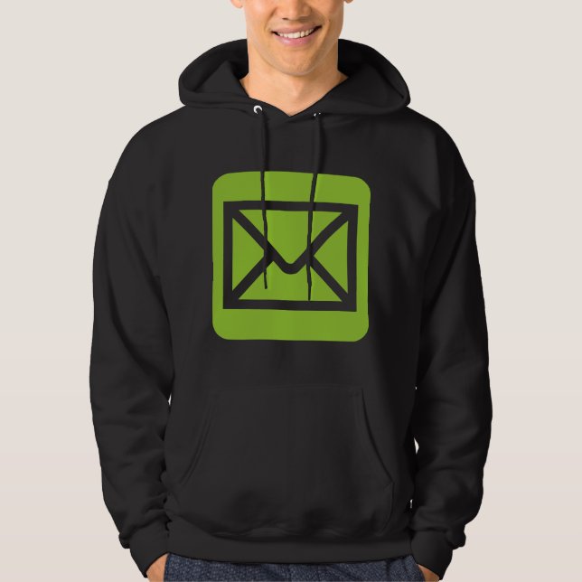 Moletom Sinal de envelope - Verde marciano (Frente)