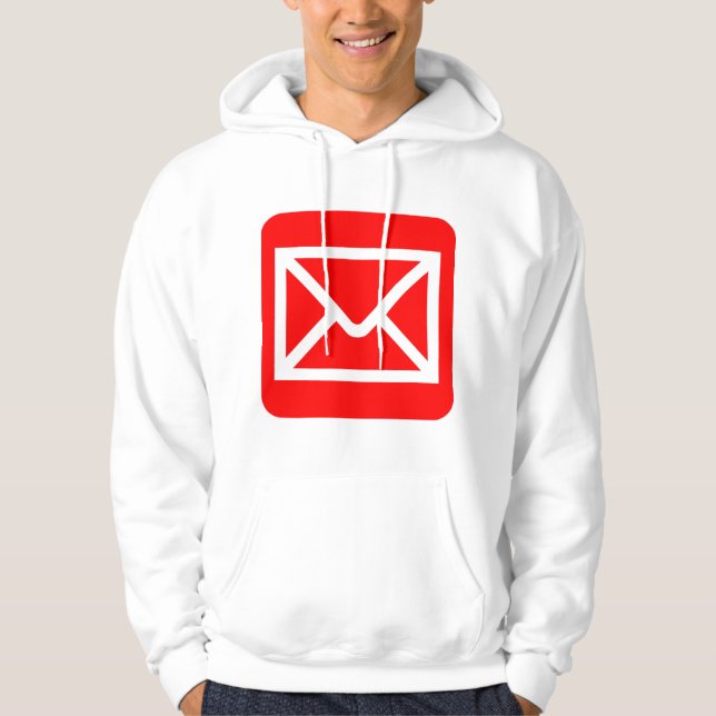 Moletom Sinal de Envelope - Vermelho (Frente)