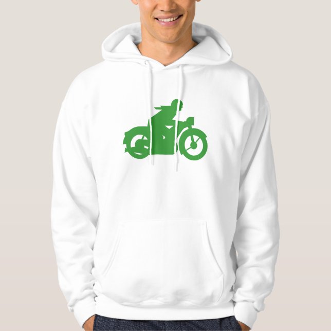Moletom Sinal de Motomotociclista Verde (Frente)