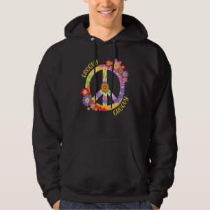 Moletom Sinal de Paz Amor 1960 1970 Groovy Hippie