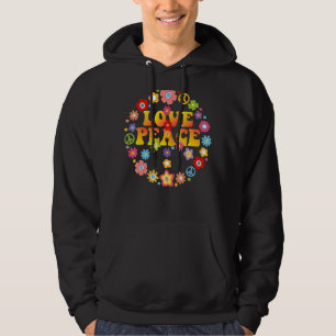 Moletom Sinal de Paz Amor 60 anos 70 Tie Morre Hippie Figu