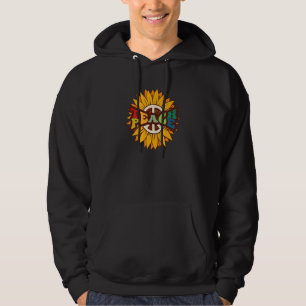 Moletom SINAL DE PAZ AMOR Anos 60 70 Tie Dye Fantasia Hipp
