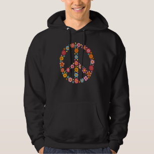 Moletom SINAL DE PAZ AMOR Anos 60 70 Tie Dye Fantasia Hipp